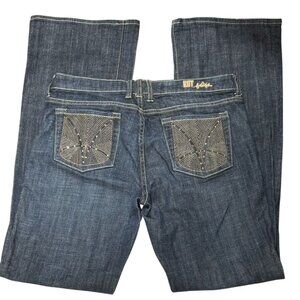 Kut From The Kloth Embellished Pocket Womens Jeans Size 6 Dark Wash